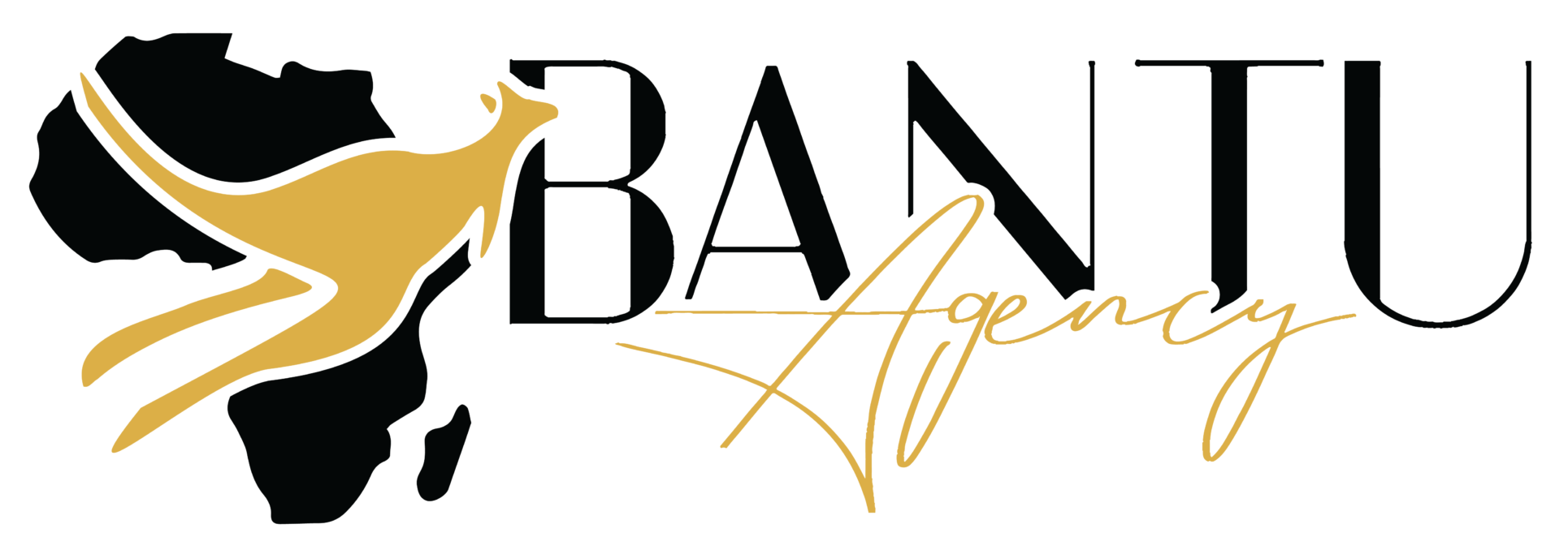 Bantu Agency black and gold logo
